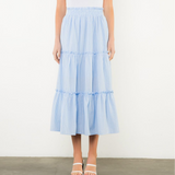 THML Midi Striped Skirt