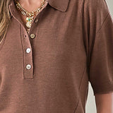 Short Sleeve Sweater Polo