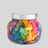 Capri Blue - Volcano Rainbow Watercolor Candle