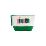 DINKER ZIP POUCH,IVORY