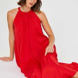 Emma Halter Red Dress