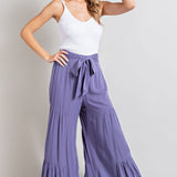 Gathered Wide Pants - Two Colors