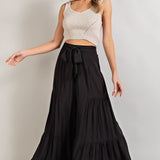 Gathered Wide Pants - Two Colors