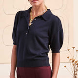 Short Sleeve Sweater Polo