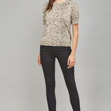 S/S Animal Print Sweater