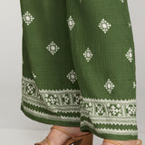 Wide Leg Border Print Pants - 2 colors