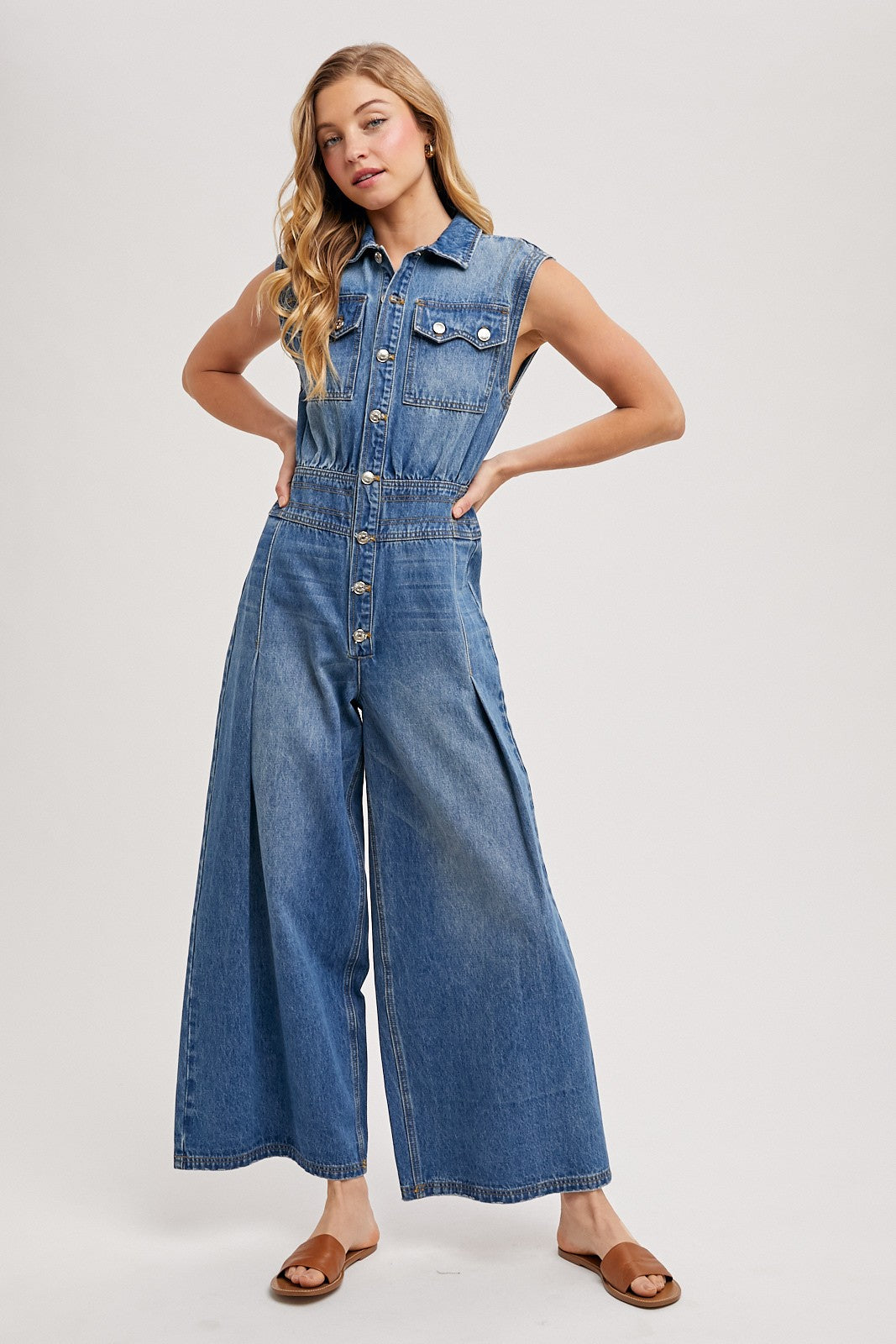denim jumpsuit