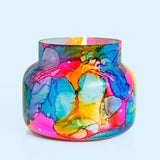 Capri Blue - Volcano Rainbow Watercolor Petite Candle