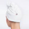 Microfiber Hair Towel - White Q