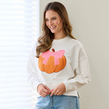 Pretty Pumpkin Sweatshirt, Ivory