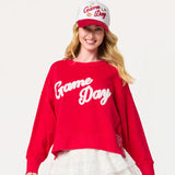 Game Day Relaxed Sweatshirt, Red