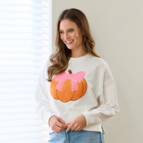 Pretty Pumpkin Sweatshirt, Ivory