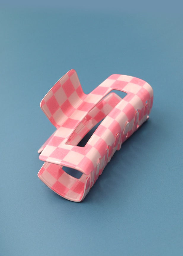 Checkered Hair Clips