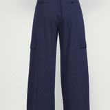 Pinstripe Cargo Pocket Pants