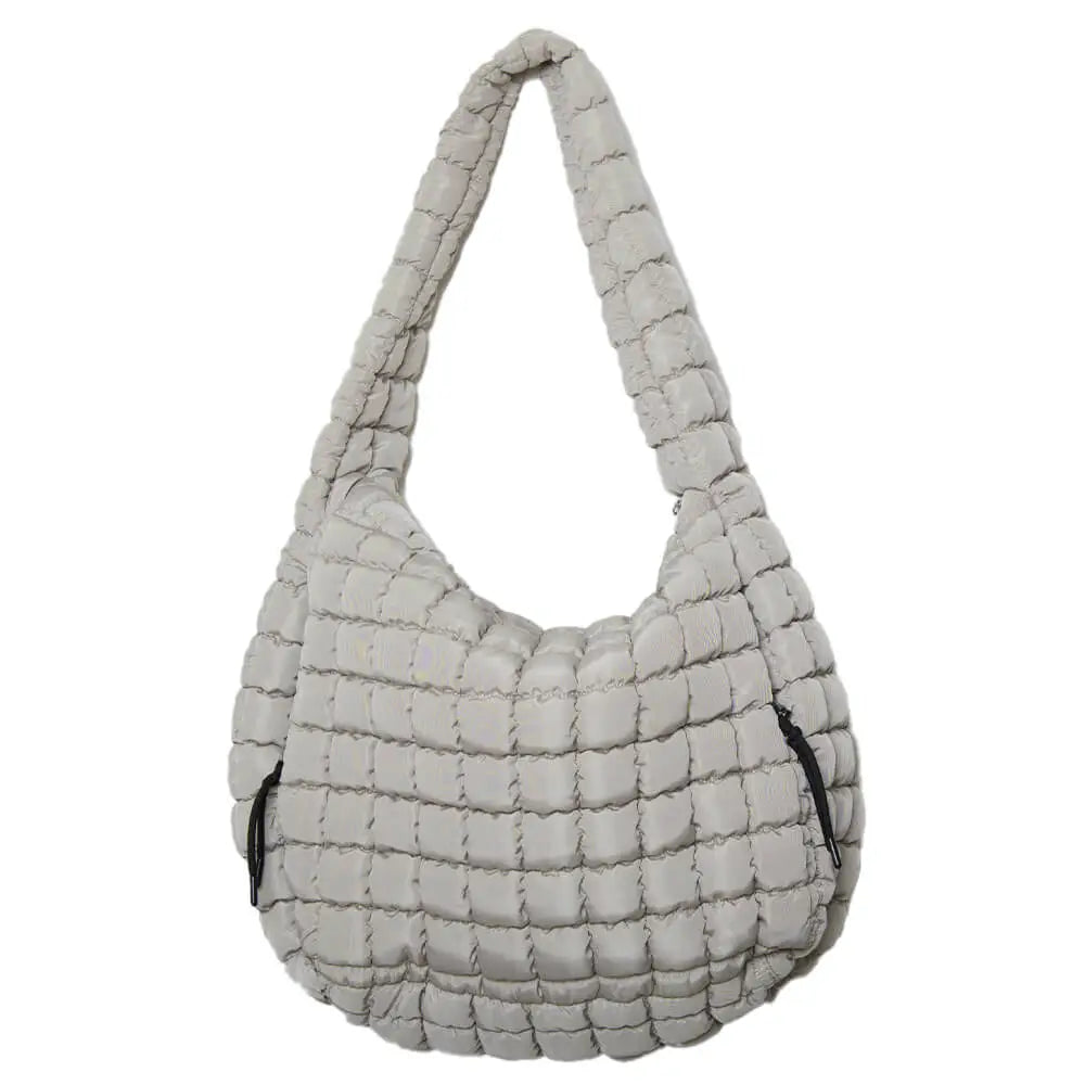 Quilted Puffer Tote Bag