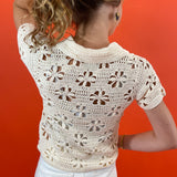 Crochet Button Front Shirt