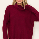 Long Sleeve Cowl Neck Sweater