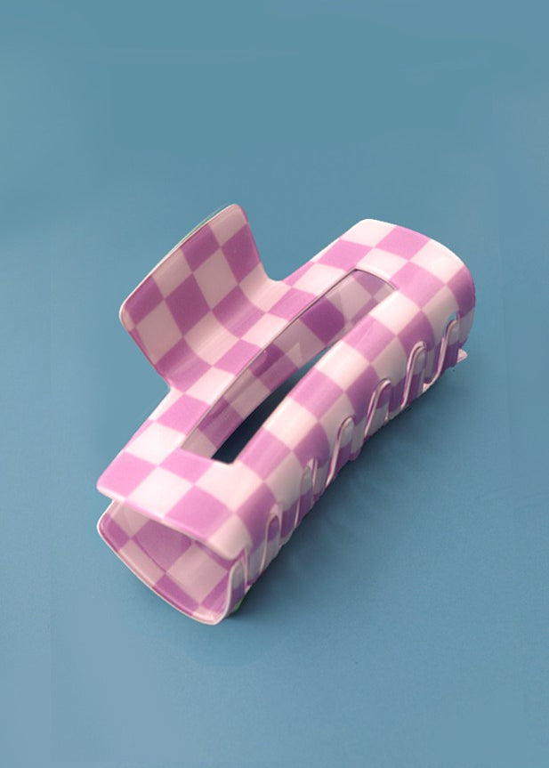 Checkered Hair Clips