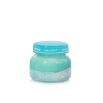 Capri_blue Artisan Luce d' Almafi 8oz Petite Candle Volcano Aqua glass vessel