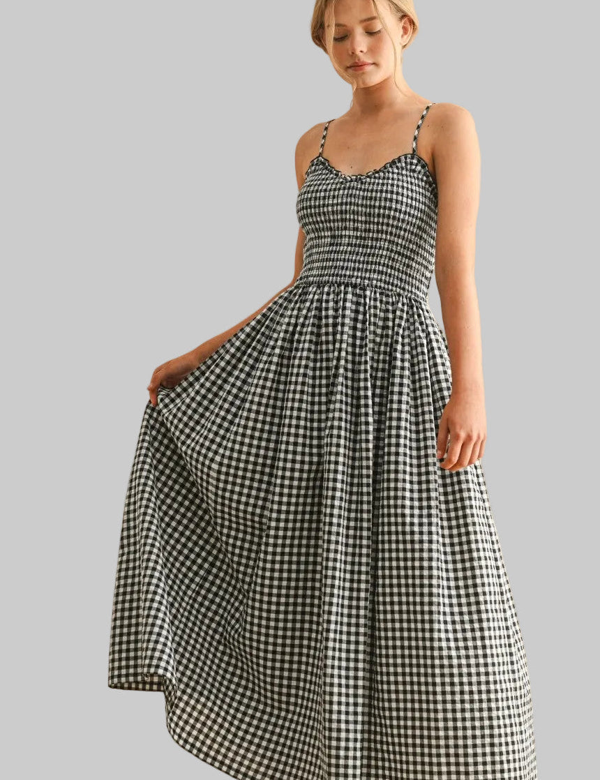 Checkered Black and White dress