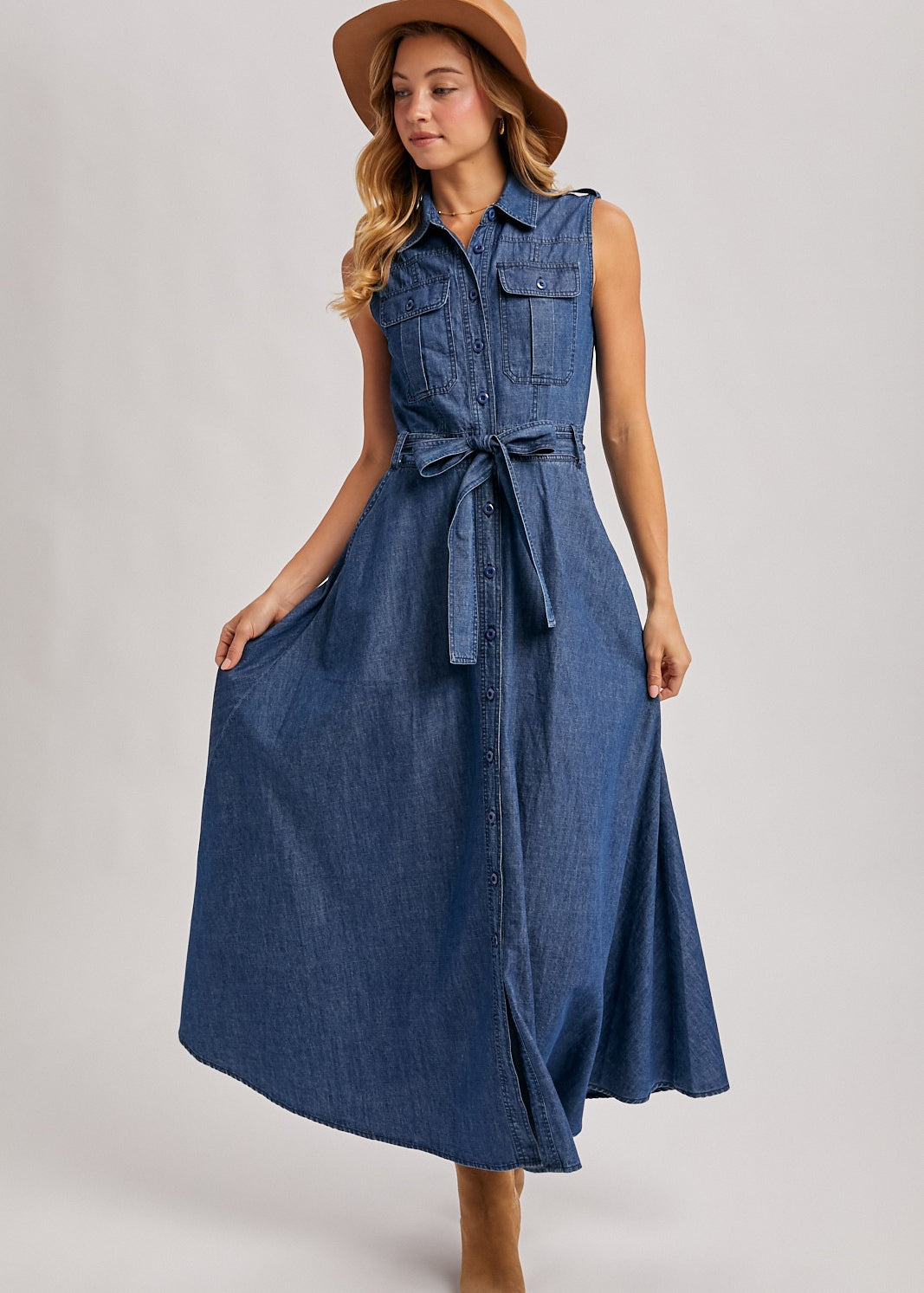 Denim Maxi Dress