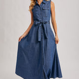 Denim Maxi Dress