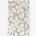 A hand towel with a floral pattern in tan and white colors.