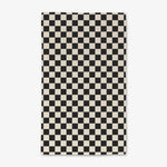 Geometry Checkered black and white towel