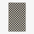 Geometry Checkered black and white towel