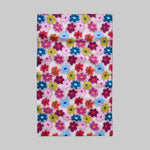 Colorful floral patterned towel 