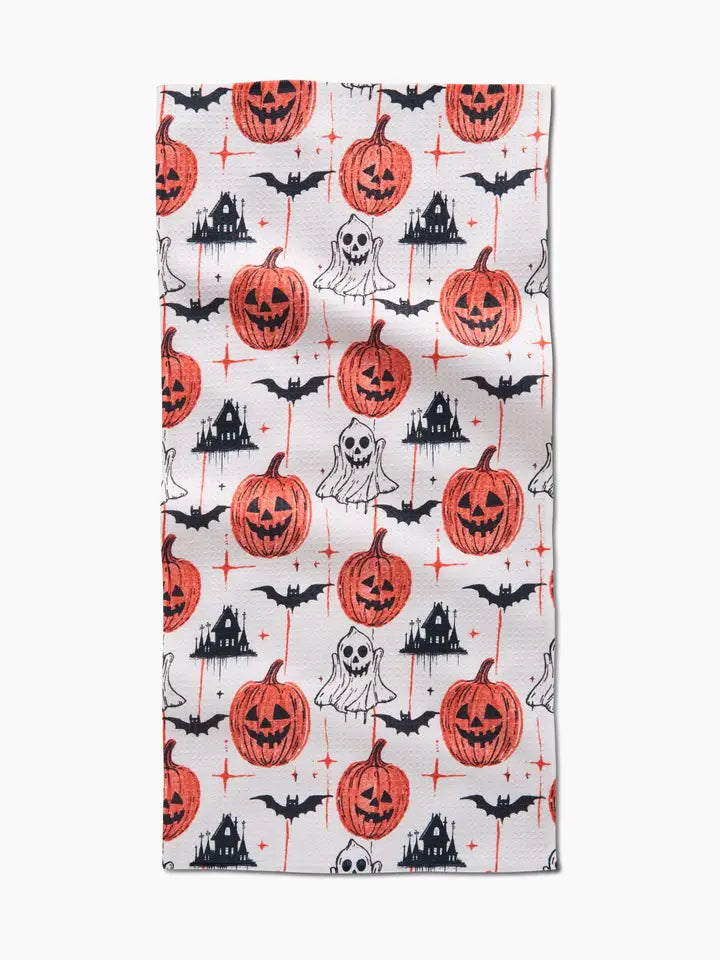 Geometry Halloween Is Here Bar Towel