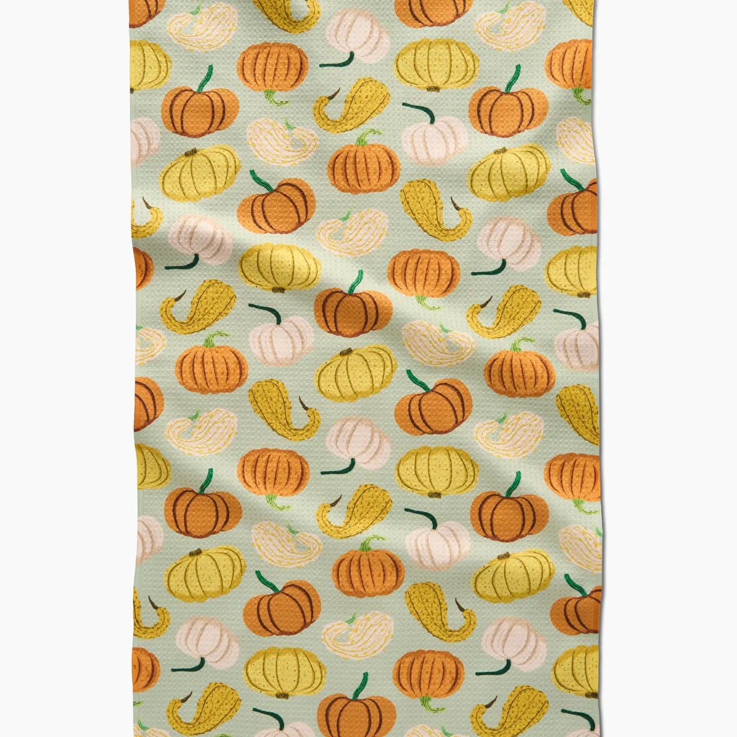 Geometry Pumpkins And Gourds Tea Towel
