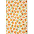 Towel with peach pattern on a white background