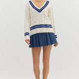 V-Neck Varsity Sweater