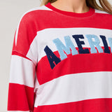 America Rugby Stripe Relaxed Sweatshirt