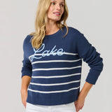 Lake Relaxed Fit Sweater - Navy