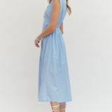 Zipper Front Dress - Lt. Blue