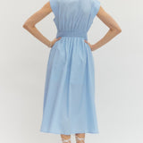 Zipper Front Dress - Lt. Blue