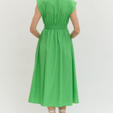Zipper Front Dress - Kelly Green