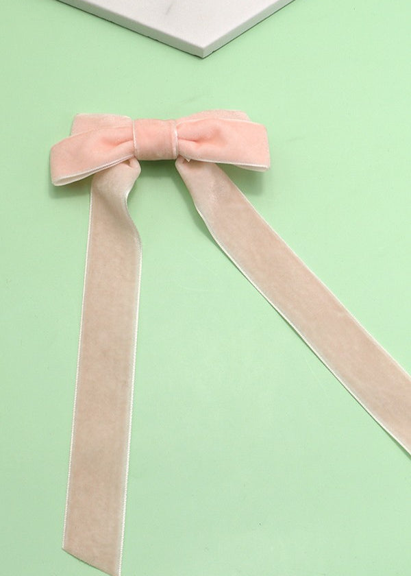 Velvet Ribbon Bow Hair Clip