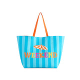 "Weekend" Carryall Tote,Turquoise