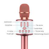 Karaoke Microphone with LED Lights