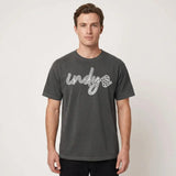 Indy Race Flag Tee - Charcoal