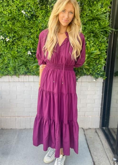 Seabrook Dress - Plum