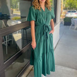 Kiawah Dress - Hunter Green