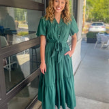 Kiawah Dress - Hunter Green