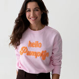 Hello Pumpkin Sweatshirt - Blush