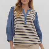 Daniella Stripe Top