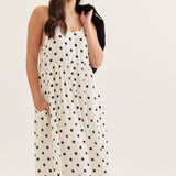 Polka Dot Dress with Removable Sweater