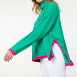 THML Green Turtleneck Sweater